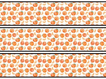 Fruits, Oranges Bulletin Board Decor Kit, Fruits, Oranges Letters