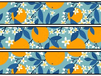 Fruits, Oranges Bulletin Board Decor Kit, Fruits, Oranges Letters