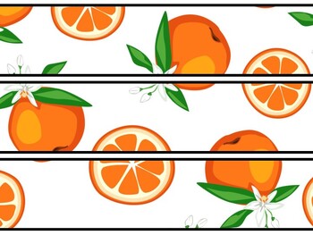 Fruits, Oranges Bulletin Board Decor Kit, Fruits, Oranges Letters
