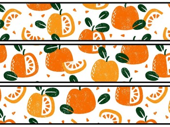 Fruits, Oranges Bulletin Board Decor Kit, Fruits, Oranges Letters