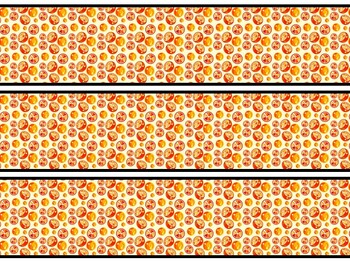 Fruits, Oranges Bulletin Board Decor Kit, Fruits, Oranges Letters