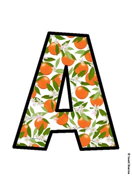 Fruits, Oranges Bulletin Board Décor Kit