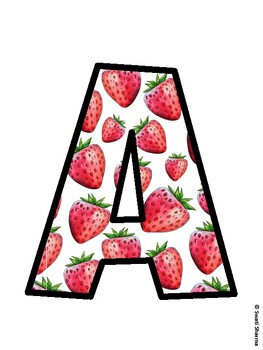 Fruits, Strawberry Bulletin Board Décor Kit, Fruits, Strawberry Bulletin Boar