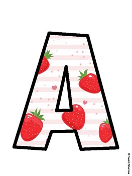 Fruits, Strawberry Bulletin Board Décor Kit, Fruits, Strawberry Bulletin Boar