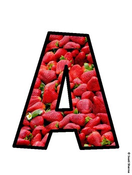 Fruits, Strawberry Bulletin Board Décor Kit, Fruits, Strawberry Bulletin Boar