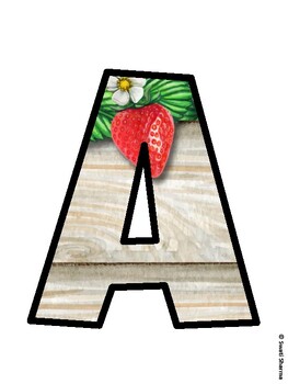 Fruits, Strawberry Bulletin Board Décor Kit, Fruits, Strawberry Bulletin Boar