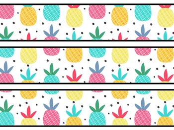 Funky Pineapple Bulletin Board Decor Kit, Funky Pineapple Letters