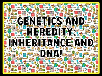 GENETICS AND HEREDITY: INHERITANCE AND DNA! Grade 7 And 8 Science Door Decor