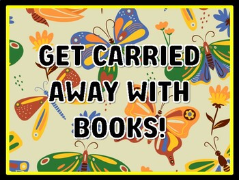 GET CARRIED AWAY WITH BOOKS! Butterfly Door Décor