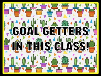 GOAL GETTERS IN THIS CLASS! Succulents Door Décor