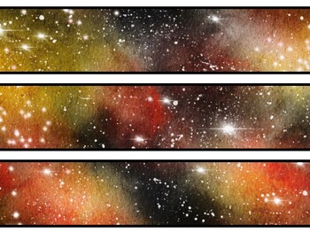 Galaxy Bulletin Board Decor Kit, Galaxy Letters, Galaxy Borders