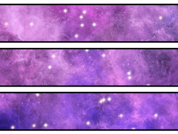 Galaxy Bulletin Board Decor Kit, Galaxy Letters, Galaxy Borders