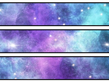 Galaxy Bulletin Board Decor Kit, Galaxy Letters, Galaxy Borders