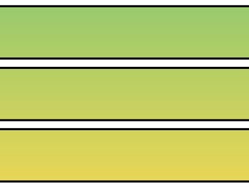 Gradient Bulletin Board Decor Kit, Gradient Letters