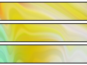 Gradient Bulletin Board Decor Kit, Gradient Letters