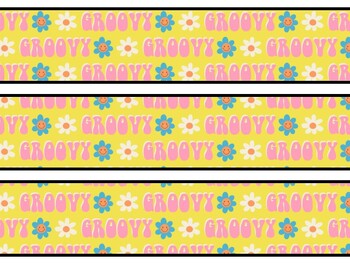 Groovy Bulletin Board Decor Kit, Groovy Letters