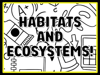 HABITATS AND ECOSYSTEMS! Grade 3 Science Door Decor
