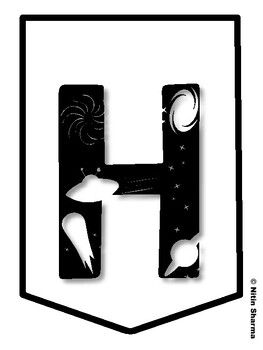 HAPPY BIRTHDAY! Galaxy Bulletin Board Letters, Galaxy Banner