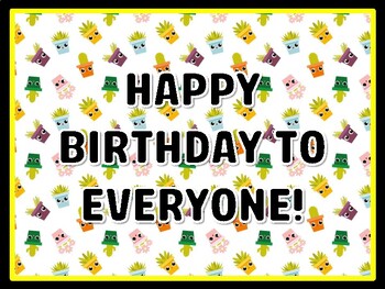 HAPPY BIRTHDAY TO EVERYONE! Succulents Door Décor