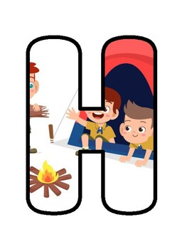 HAPPY CAMPERS CARE FOR MOTHER EARTH!, Camping Bulletin Board Decor