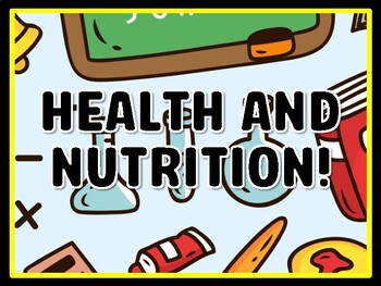 HEALTH AND NUTRITION! Grade 7 And 8 Science Door Decor
