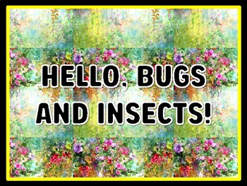 HELLO, BUGS AND INSECTS! Spring Door Décor, Spring Bulletin Board Décor Kit