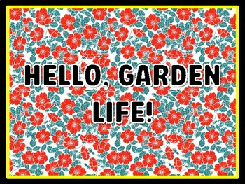 HELLO, GARDEN LIFE! Spring Door Décor, Spring Bulletin Board Décor Kit