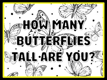HOW MANY BUTTERFLIES TALL ARE YOU? Butterfly Door Décor