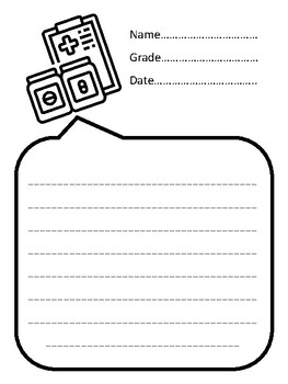 Health Checkups Activities and Decor Kit, Decor, Coloring, Craft and Writin