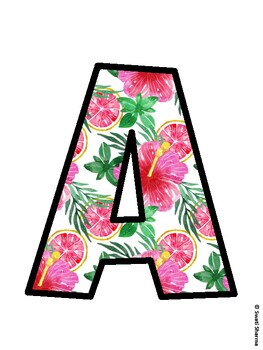 Hibiscus, Tropical Flowers Bulletin Board Décor Kit, Hibiscus, Tropical Flowe