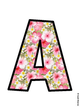 Hibiscus, Tropical Flowers Bulletin Board Décor Kit, Hibiscus, Tropical Flowe