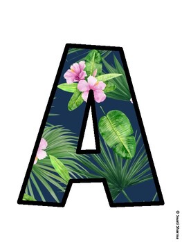 Hibiscus, Tropical Flowers Bulletin Board Décor Kit, Hibiscus, Tropical Flowe