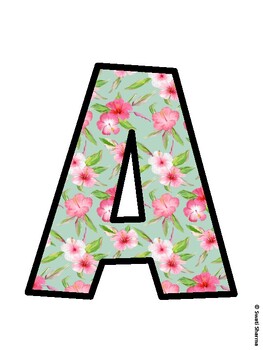 Hibiscus, Tropical Flowers Bulletin Board Décor Kit, Hibiscus, Tropical Flowe