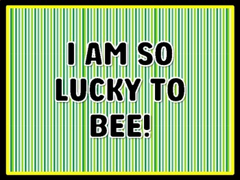 I AM SO LUCKY TO BEE! St. Patrick's Day Door Décor, St. Patrick's Day Bulletin