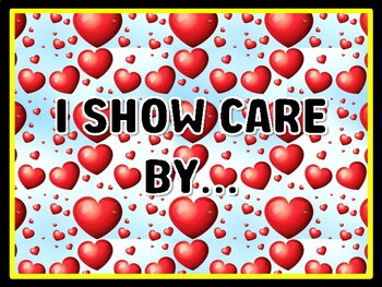 I SHOW CARE BY... Valentine's Day Door Décor, Valentine's Day Bulletin Board Dé