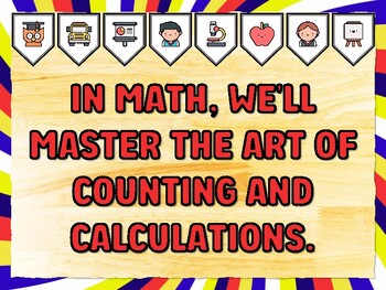 IN MATH, WE'LL MASTER THE ART OF COUNTING AND CALCULATIONS. Grade 3 Math Bull