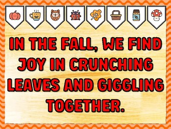 IN THE FALL, WE FIND JOY IN CRUNCHING LEAVES AND GIGGLING TOGETHER. Fall Bull