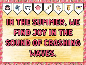 IN THE SUMMER, WE FIND JOY IN THE SOUND OF CRASHING WAVES. Summer Bulletin Bo