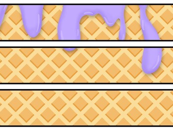 Ice Cream Bulletin Board Decor Kit, Ice Cream Letters