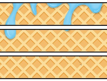 Ice Cream Bulletin Board Decor Kit, Ice Cream Letters
