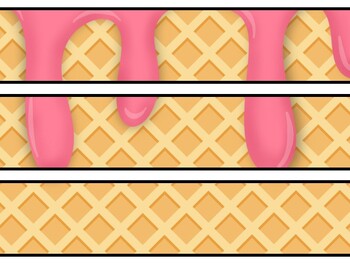 Ice Cream Bulletin Board Decor Kit, Ice Cream Letters