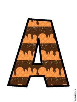 Ice Cream Bulletin Board Décor Kit, Ice Cream Bulletin Board Letters