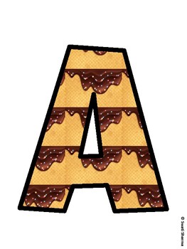 Ice Cream Bulletin Board Décor Kit, Ice Cream Bulletin Board Letters