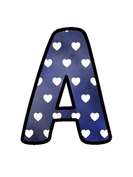 Indigo Bulletin Board Décor Kit, Indigo Letters