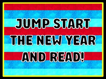 JUMP START THE NEW YEAR AND READ! Read Across America Door Décor