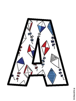 Kites Bulletin Board Décor Kit, Kites Bulletin Board Letters, Kit