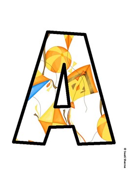 Kites Bulletin Board Décor Kit, Kites Bulletin Board Letters, Kit