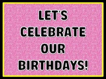 LET'S CELEBRATE OUR BIRTHDAYS! Birthday Door Décor