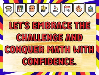 LET'S EMBRACE THE CHALLENGE AND CONQUER MATH WITH CONFIDENCE. Grade 3 Math Bu