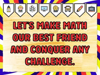 LET'S MAKE MATH OUR BEST FRIEND AND CONQUER ANY CHALLENGE. Grade 3 Math Bulle